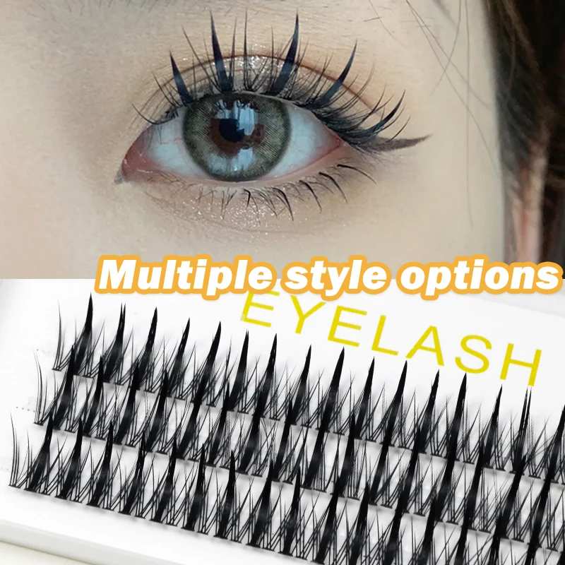 

Individual Eyelashes Grafting Makeup Volume False Eyelash Extension 30D Fluffy Natural Segmented Cluster Lashes Cils bunche NEW