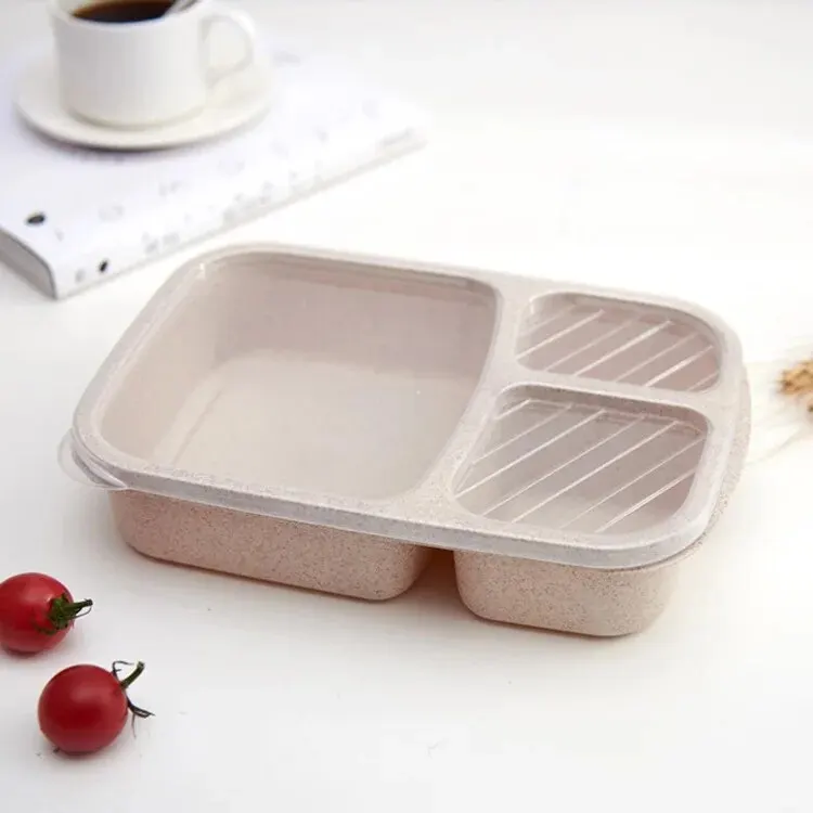 Bento Lunch Box Separate Lunch Box Portable Bento Box Lunchbox Leakproof Food Container Microwave Oven Dinnerware for Kids School Adult Office