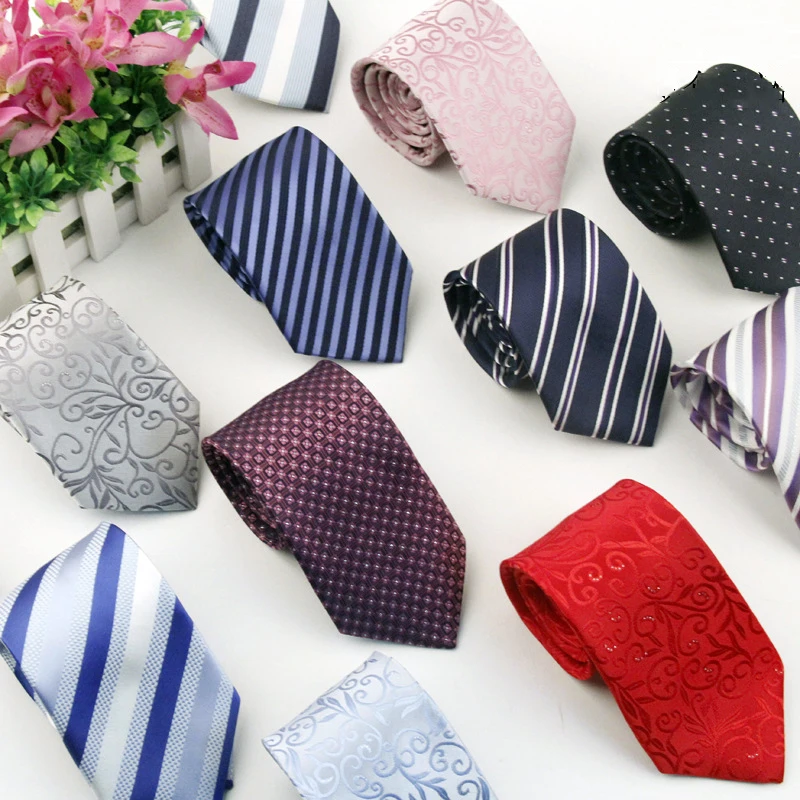 

South KoreaSilk Polyester Silk 8CM Arrow Jacquard Pattern Men's Business Men‘s Tie Suits Match Necktie