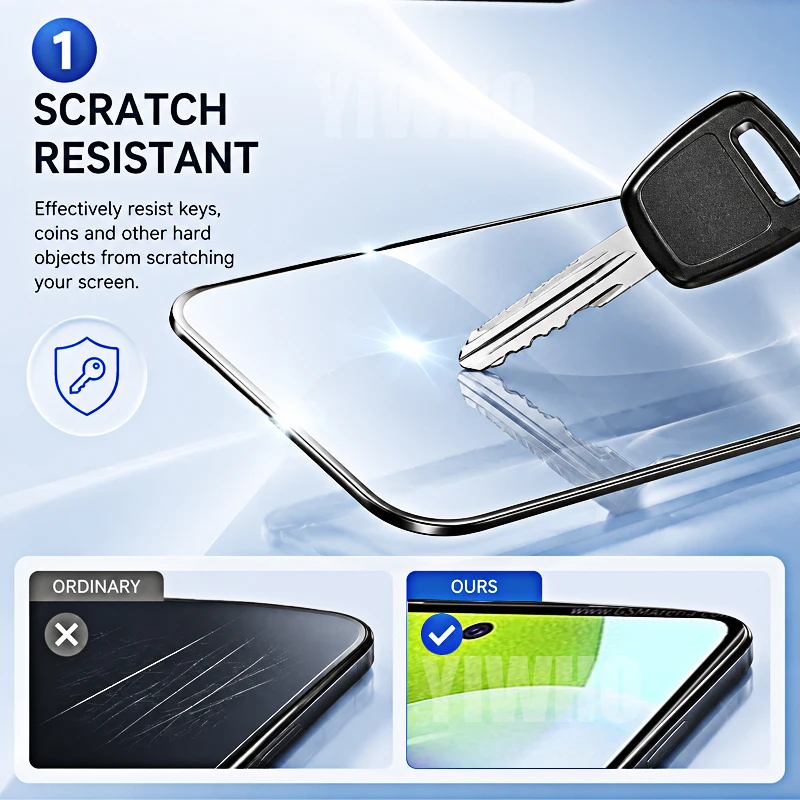 100-Pack Premium Protective Tempered Glass Screen Protectors