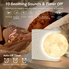 Sunrise Alarm Clock For Bedrooms, Moon Night Light Clock Wake Up Light For Kids Teens,White Noise Sound Machine 4