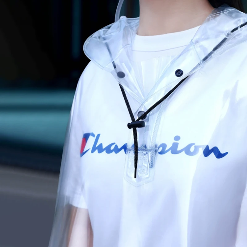 Cycling Rain Coat Jacket Capes Rain Poncho Hooded Mobility Scooter Cover Motorcycle Transparent Long Full Body Waterproof