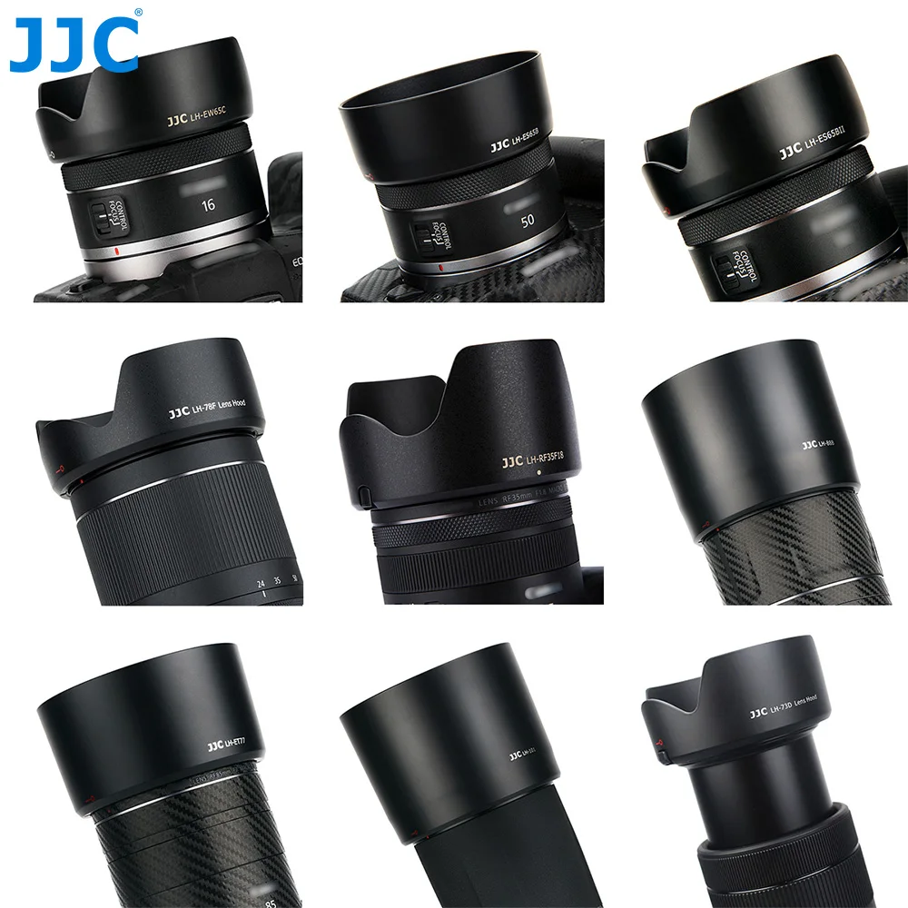 Jjc Reversível rf Montagem da Lente Capa para Canon rf Lente para Canon Eos r rp r3 r5 r6 r7 R10 Acessórios da Câmera Ew65c Es-65b Et74b