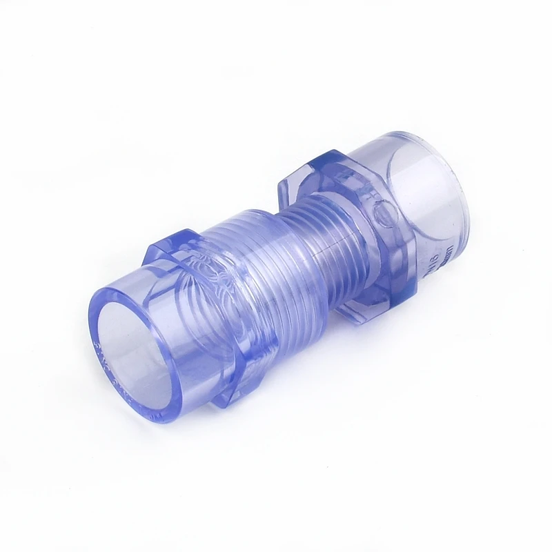 20~63mm High Quality Blue Transparent UPVC Pipe Connectors Garden Water Aquarium Fish Tank Drainage Tube Fittings Accessories pvc pipe fittings