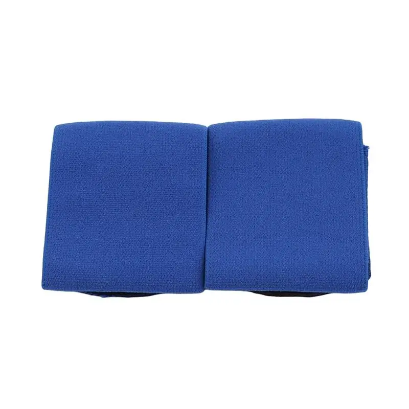 Polyester-Schienbeinschutz, fester Verband, verstellbar, Schwarz, Rot, Blau, Weiß, fester Riemen, rutschfest, atmungsaktiv, Fußball-Knöchelschutzgürtel – Detail 14