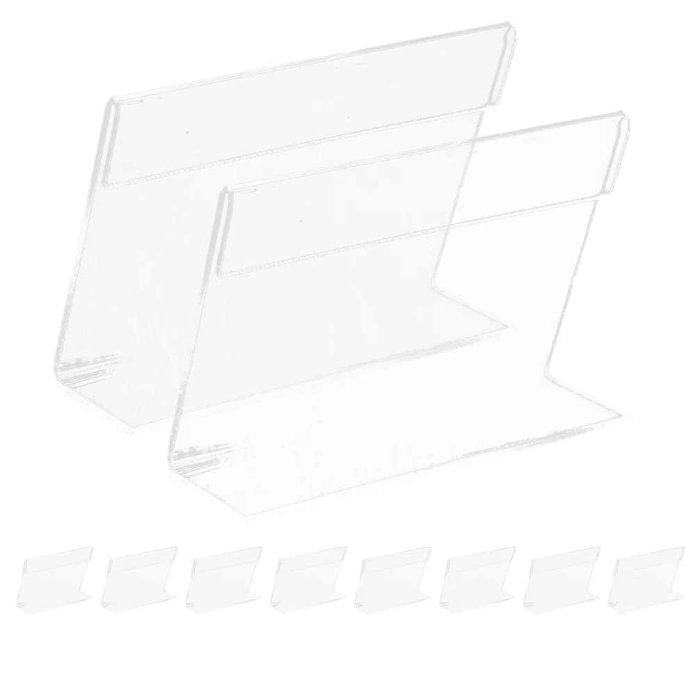 

10Pcs Price Display Holder Price Show Rack Holders Board Price Show Rack Stands Label Holders for Supermarket