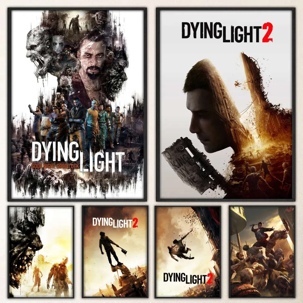 Dying Light 2 1 Hot Videogioco Poster Stampe Poster Pittura Murale Camera Da Letto Soggiorno Wall Bar Ristorante Sticker Piccolo