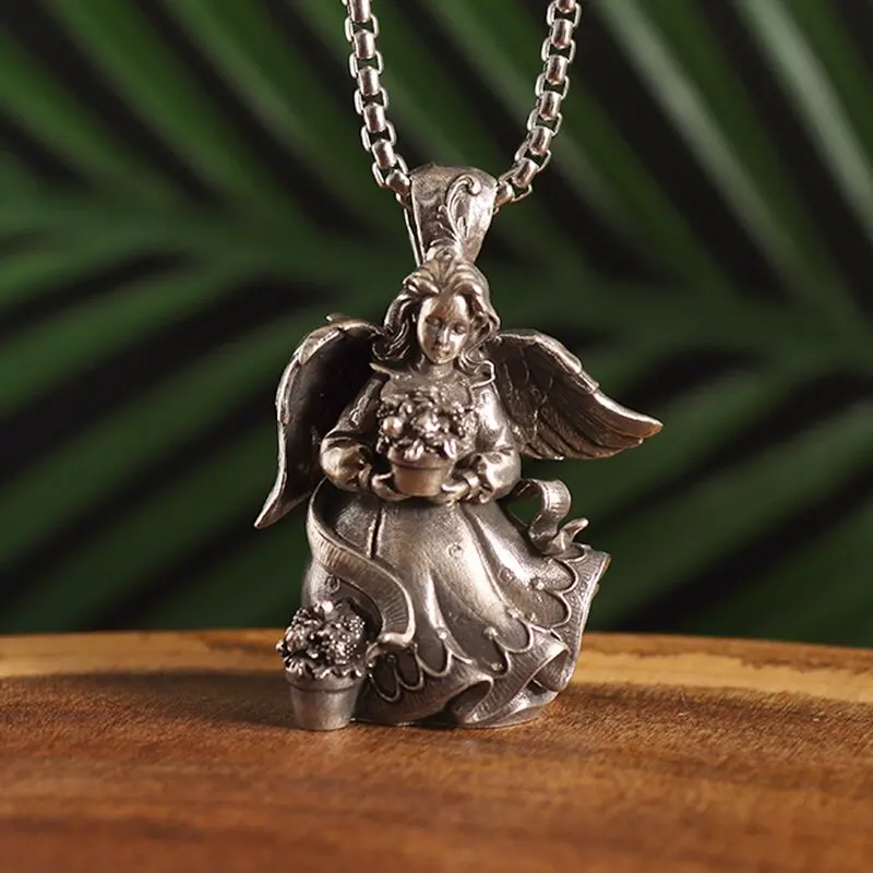 High Quality Neo-Gothic Angel Devil Pendant Necklaces Many Kinds Wholesale Trendy Rock Fashion Jewelry