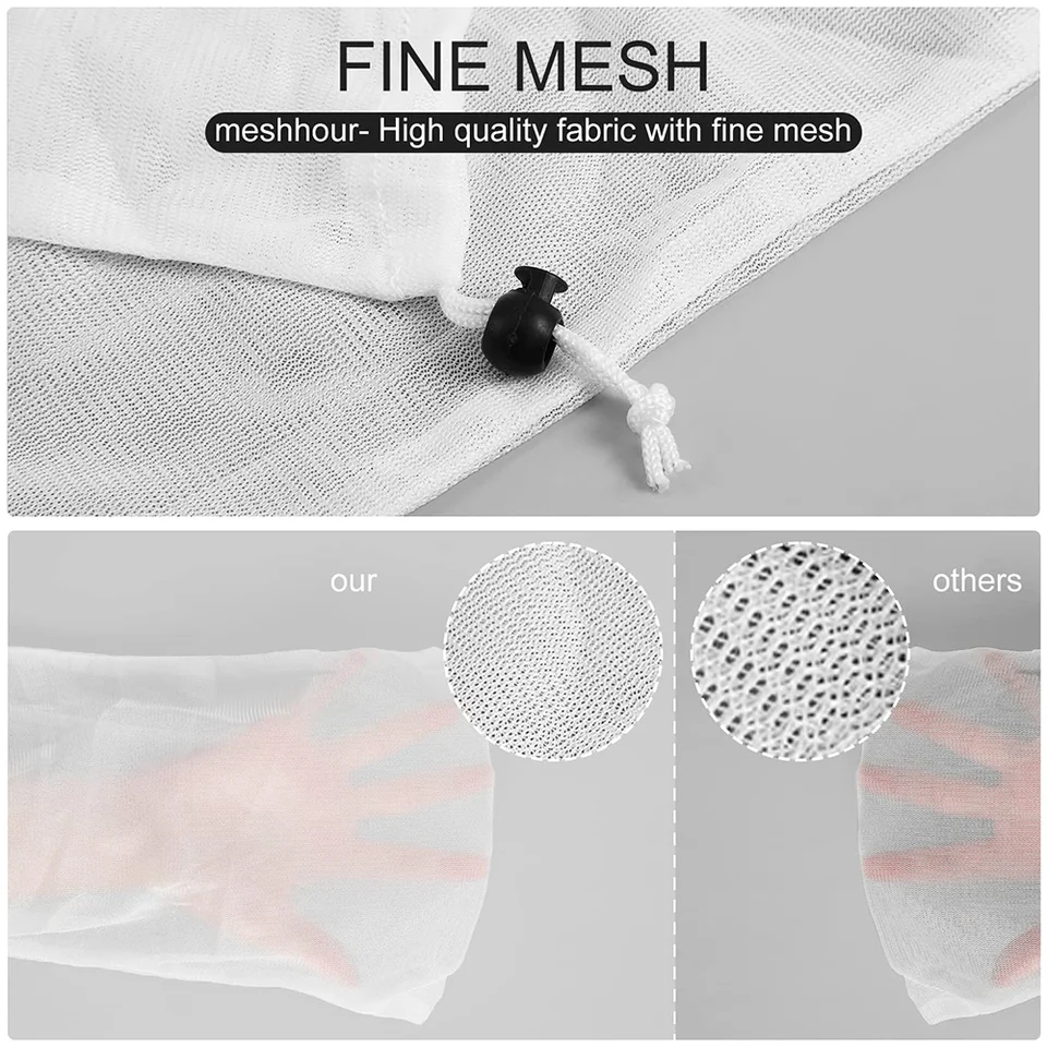 10pcs Sacs Filet De Nettoyage Fines Mailles Pour Aspirateur Piscine - Récupérateur Déchets