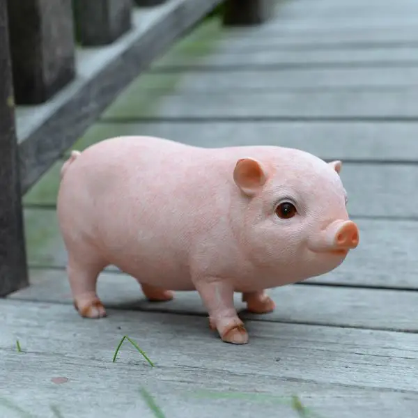 

Креативная имитация свиньи, орнамент из смолы, милые животные, уличное украшение для сада и сада, подарок