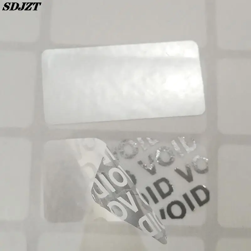 Pack of 100 Tamper-Proof Security Seal Stickers - Warranty Protection and Void Indication Labels, 4cm x 2cm