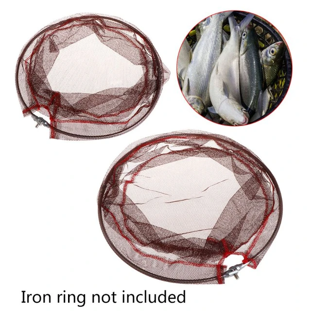 Fishing Net Mesh Bag Silicone Landing Net High Density Tackle