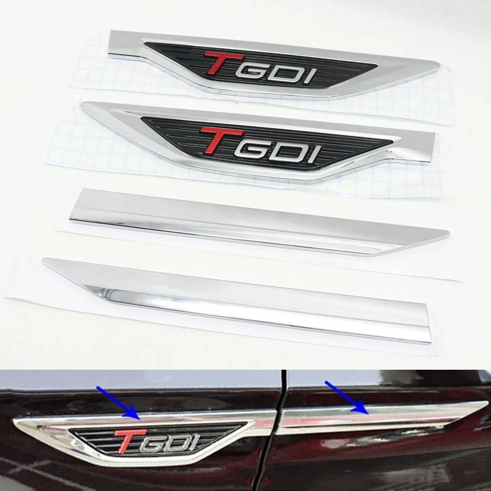4 Pcs/Set ABS Chrome Door Leaf Label Side Marker Fender Logo Emblem TGDI  Badge Sticker For Chery Tiggo 8 Pro Max - AliExpress