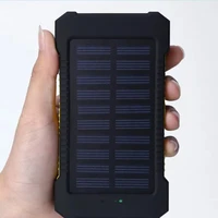 Batterie externe solaire Lenovo 500000mAh, étanche, double ports USB, chargeur de téléphone solaire portable, powerbank pour le camping et les voyages 2