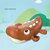 Toddler Bath Toys Cute Cartoon Swimming Clockwork Wagging Tail Rotating Device Beach Bath Tub Wind Up Toy 4