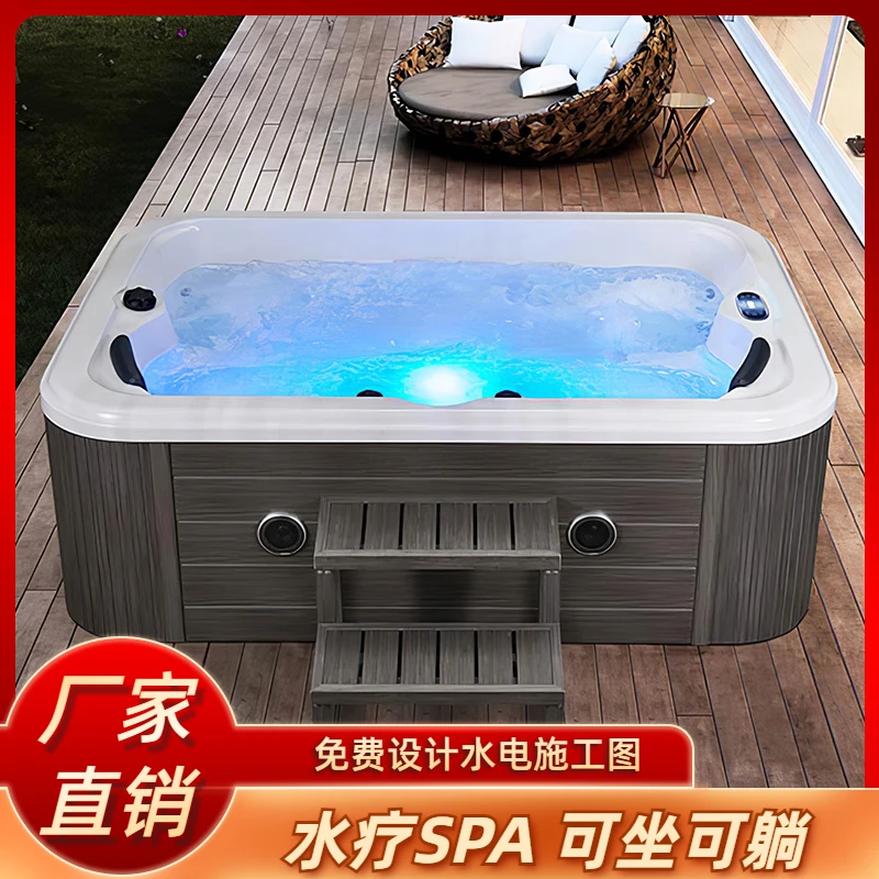 Casa All'Aperto Jacuzzi Temperatura Costante Spa Bubble Pool Lusso Multi-Persona Surf Villa