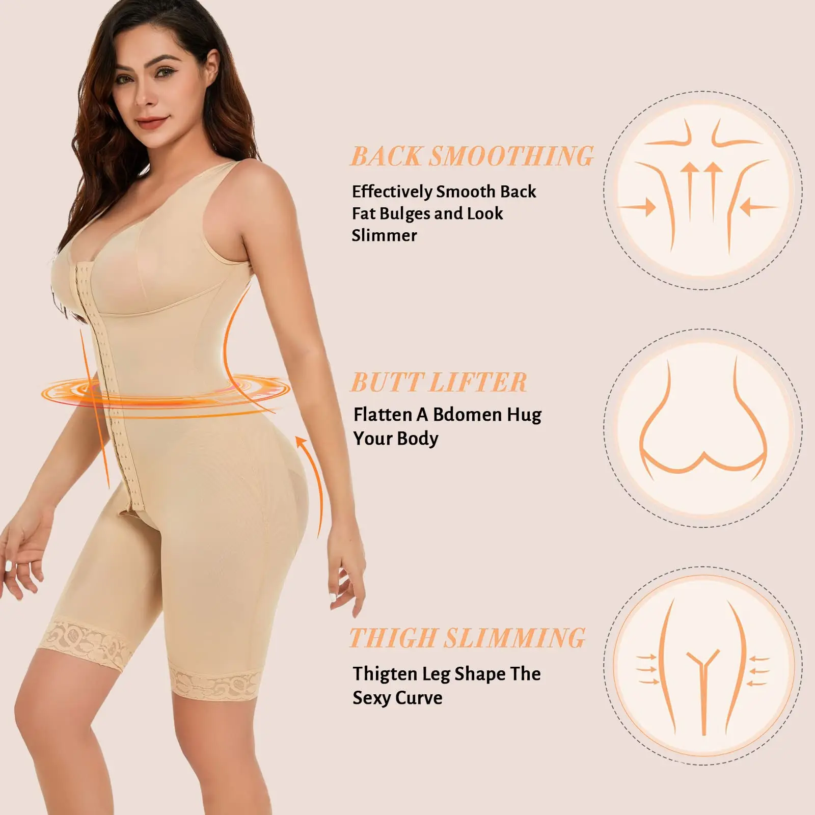 Women's High Double Compression Garment Tummy Control Adjustable BBL Post  Op Surgery Supplie Fajas Colombianas Bodyshaper - AliExpress