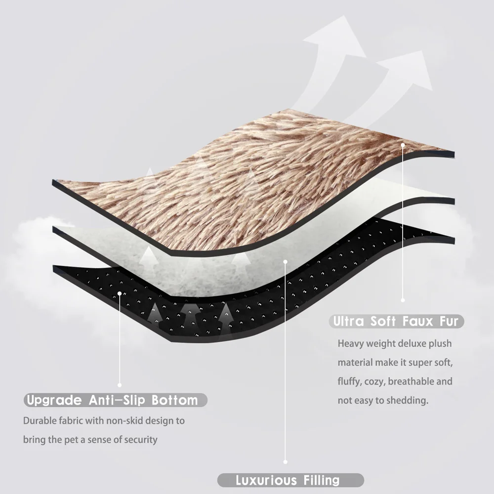 Washable Plush Pet Crate Bed 4