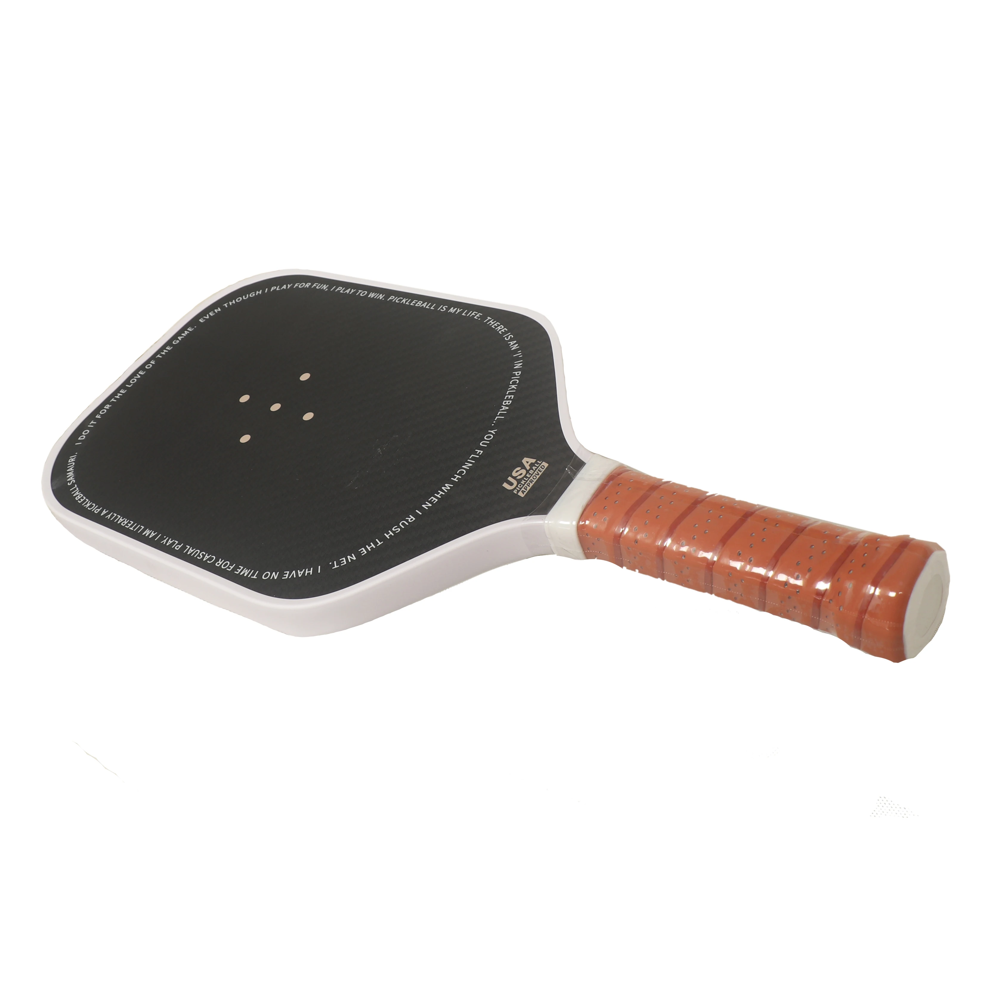 newest 3k raw carbon fiber pickleball paddle 16mm core with textured surface pickleball paddle 3k accept design
