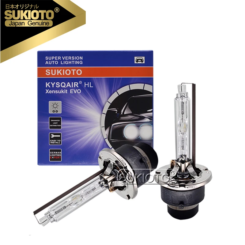 

SUKIOTO JAPAN 2PCS D2S Xenon Bulb 35W D2R D4R D4S HID Headlamp 55W D1S Car Headlight Bulb D3S Auto Lamp 4300K 5000K 6000K 8000K