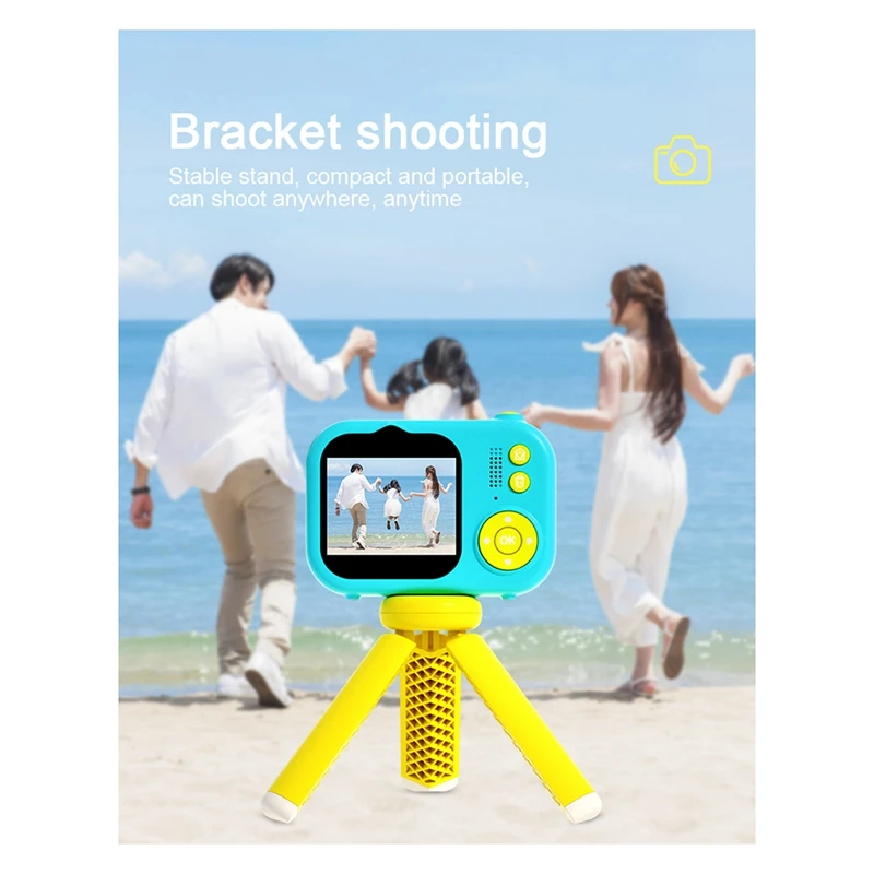 S11 48MP Handheld Bracket HD Dual-Lens Children Camera With Photo Video Support Fixed Multifunctional Camera, Easy Install Brown 3