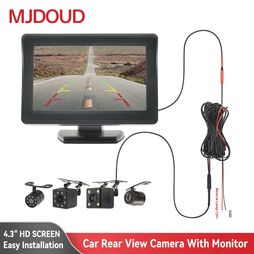 Rear View Camera with Monitor 4.3 1
