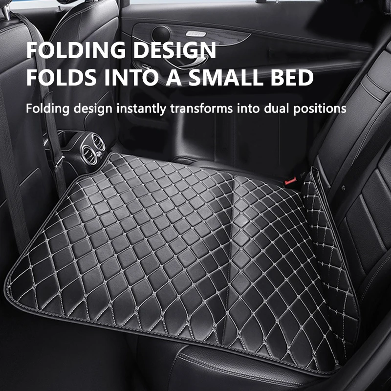 AUTOMECHANIST Car Sleep Mat Interior Car Rear Seat Rest Mat Multi-functional Pu Leather Travel Sleep Cushion Outdoor Camping Pad