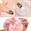 Kolinsky Acrylic Nail Brush Size18,Nail Art Brush for Acrylic Powder Round Oval Shaped Wood Handle Professional Manicure for DI 4