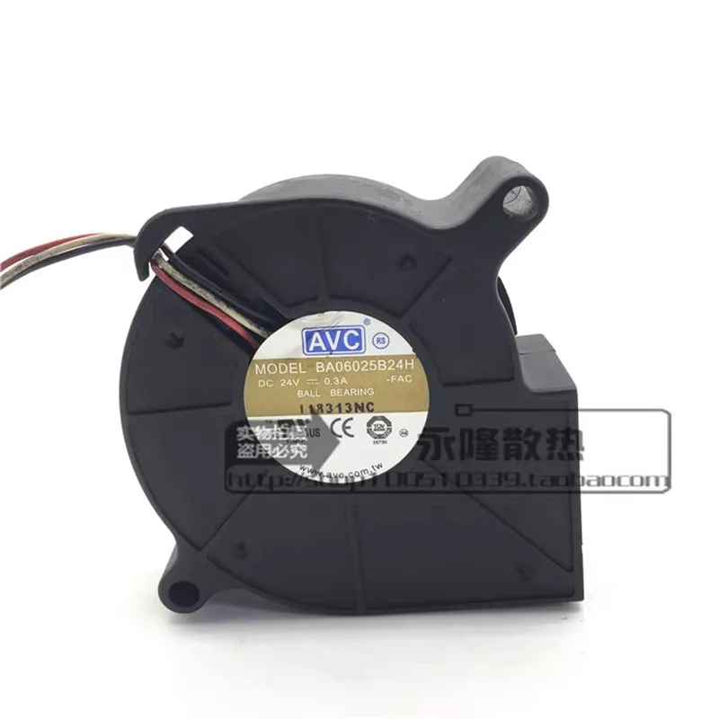 

Original 60 * 60 * 25MM 6CM 24V 0.3A frequency converter turbine centrifugal blower Cooling fan BA06025B24H