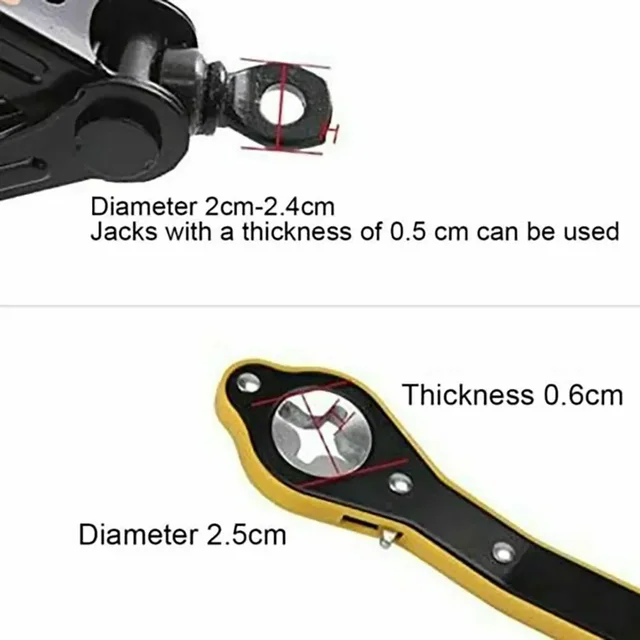 Car Labor-saving Jack Ratchet Wrench Handle Labor-Saving Scissor Garage Tire Changer Car Kit Car Repair Tool Lifting Equipment 5