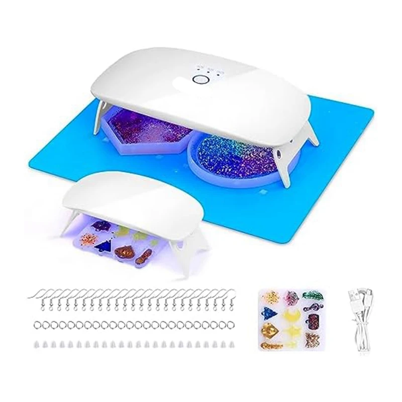 1Set Resin UV Lamps Cushion And Earring Making Kit Fit For Resin Curing,  Jewelry Making, DIY Craft - AliExpress