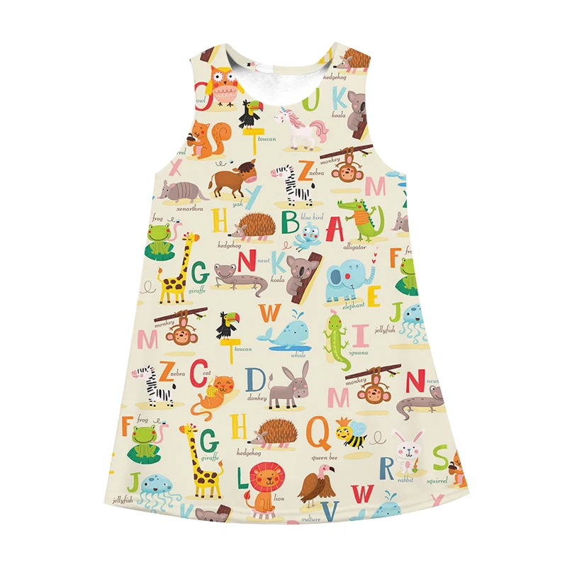 

Jumeast Women 3D DressesGirl Cute Cartoon Animal Hip Hop Streetwear Summer Fashion Hip Sleeveless Dress Suspender Nightdress