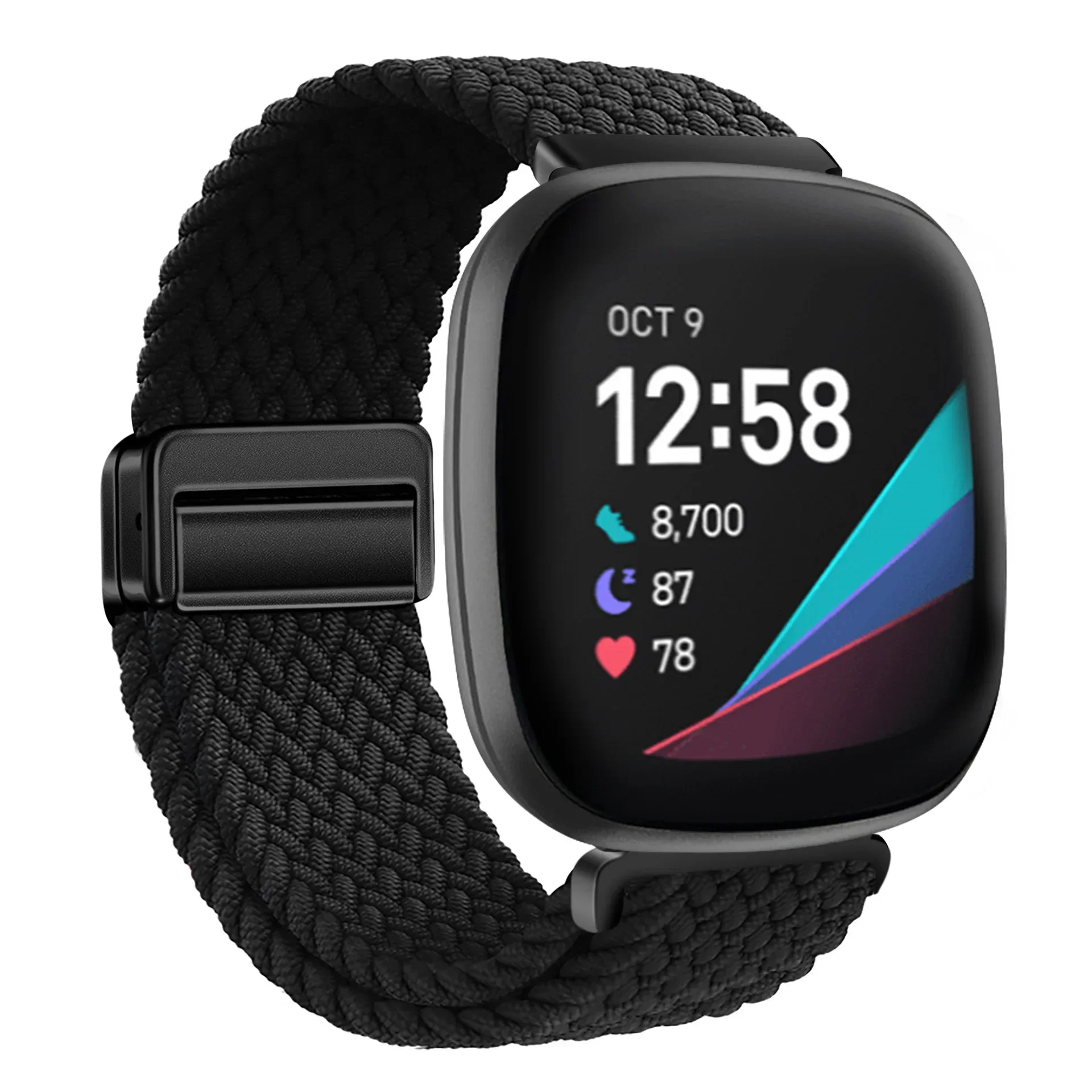 Magnetic Buckle Nylon Strap for Smart Watches - Replaceable Wristband Accessory