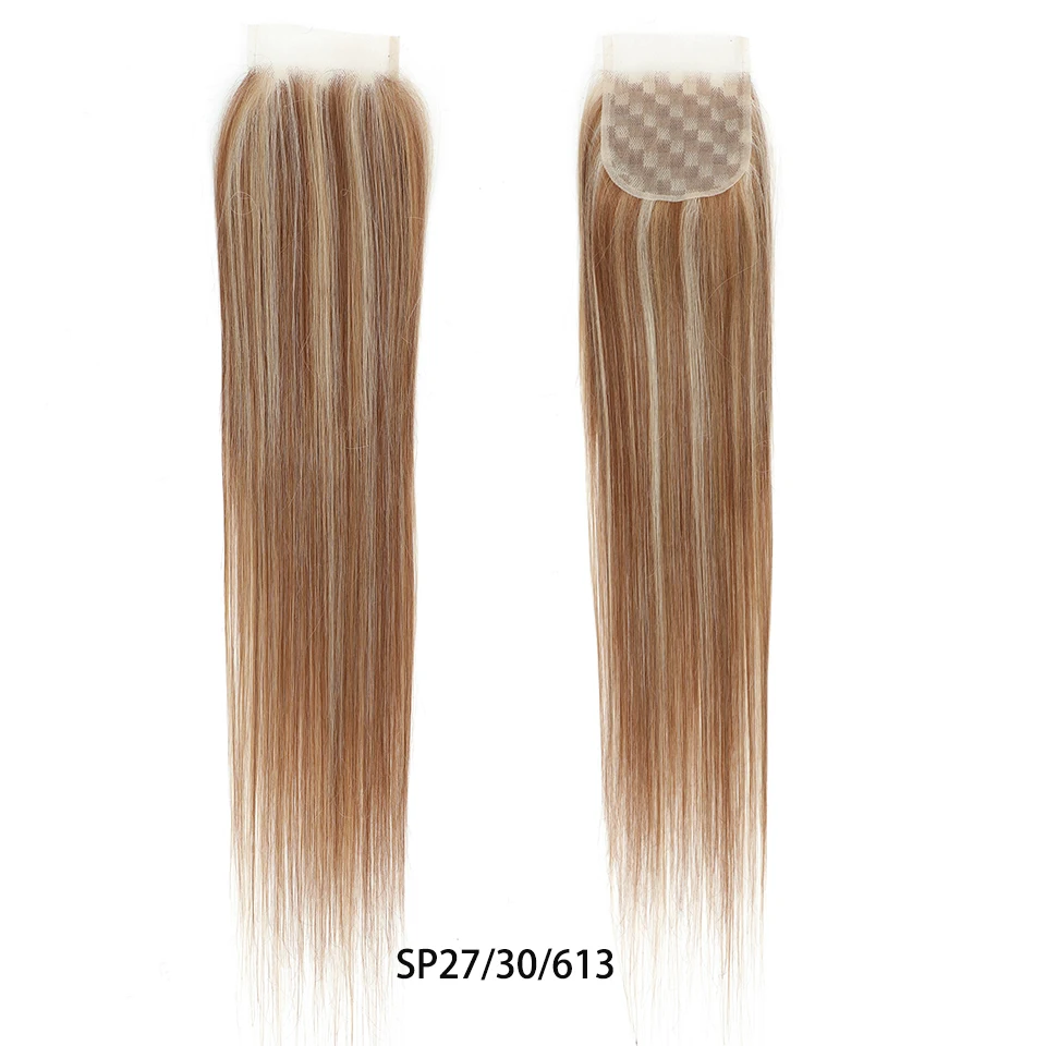 613 Blonde Straight 4x4 Top Lace Closure Straight Closure Brazilian Lace