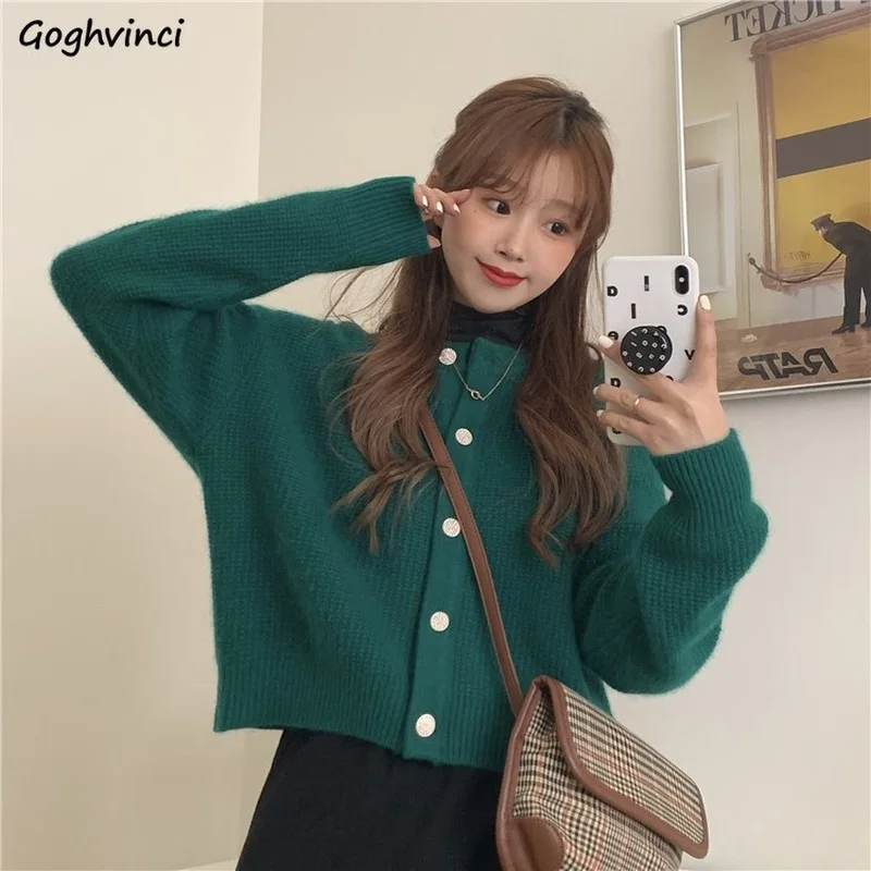 

Sweaters Cardigan Women Popular Trendy All-match New Arrival Hot Sale Spring Clothing Young Ladies College Simple Korean Style