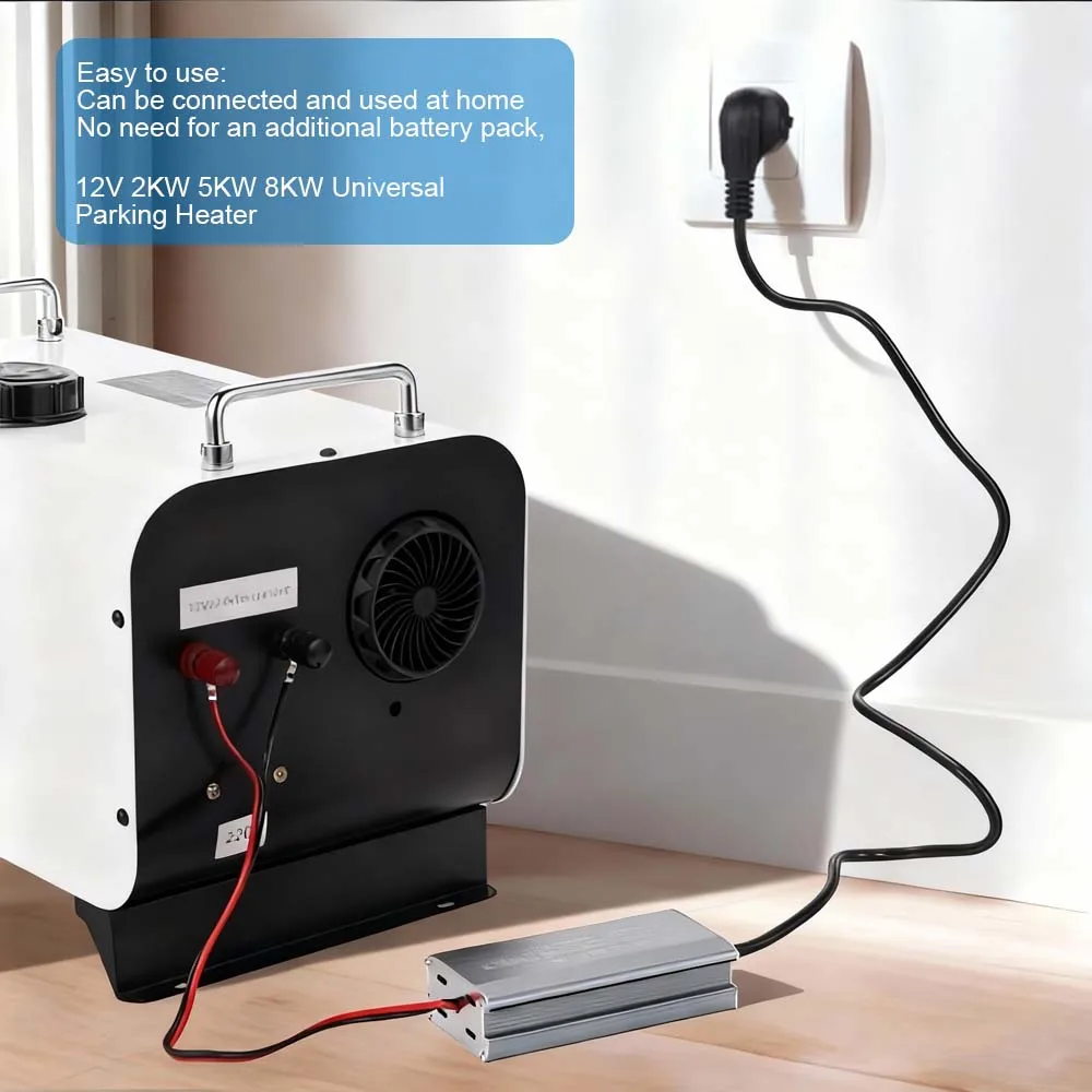 AC 165-255V에서 DC 12V 20A로 변환하는 전원 어댑터 35cm 65cm, 2KW 5KW 8KW 디젤 주차 히터용 M6 링 터미널 범용