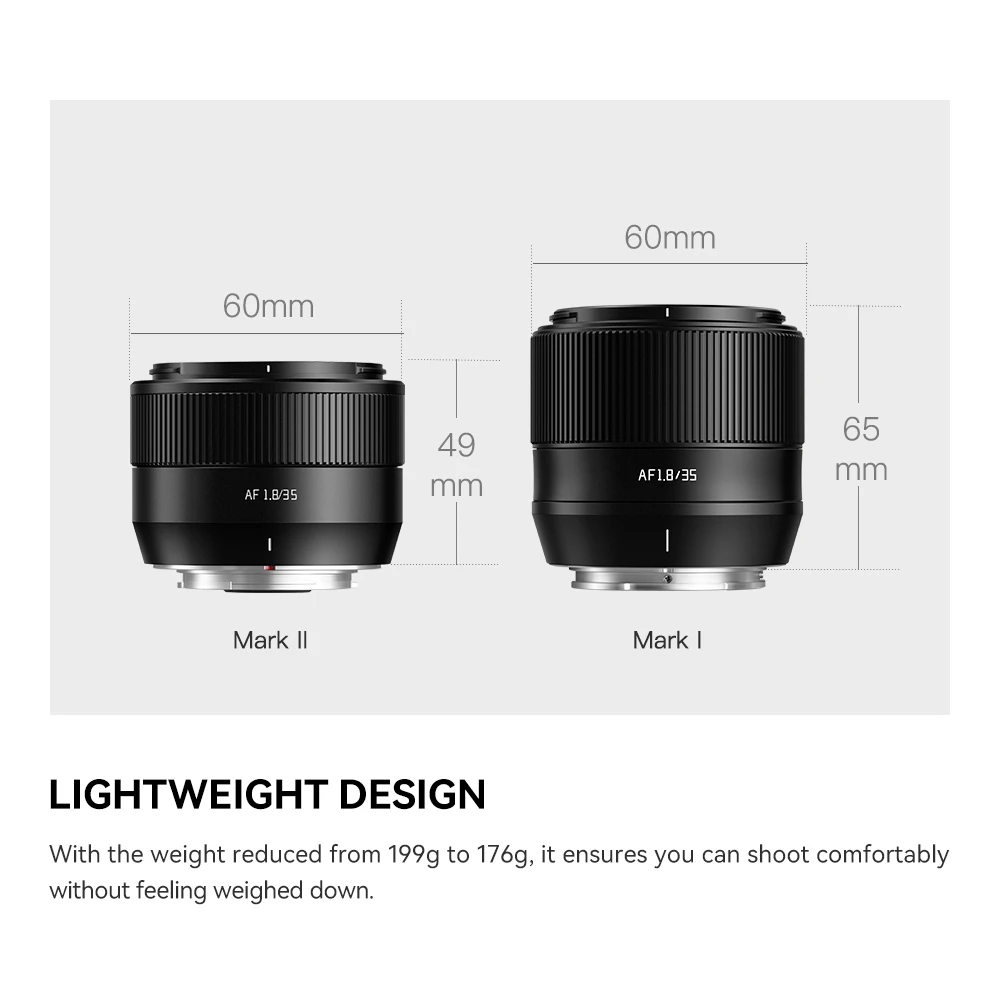 TTArtisan 35mm f1.8 II Auto Focus APS-C Lens for Fuji X / Sony E / Nikon Z Mount Mirrorless Cameras Mark II 6
