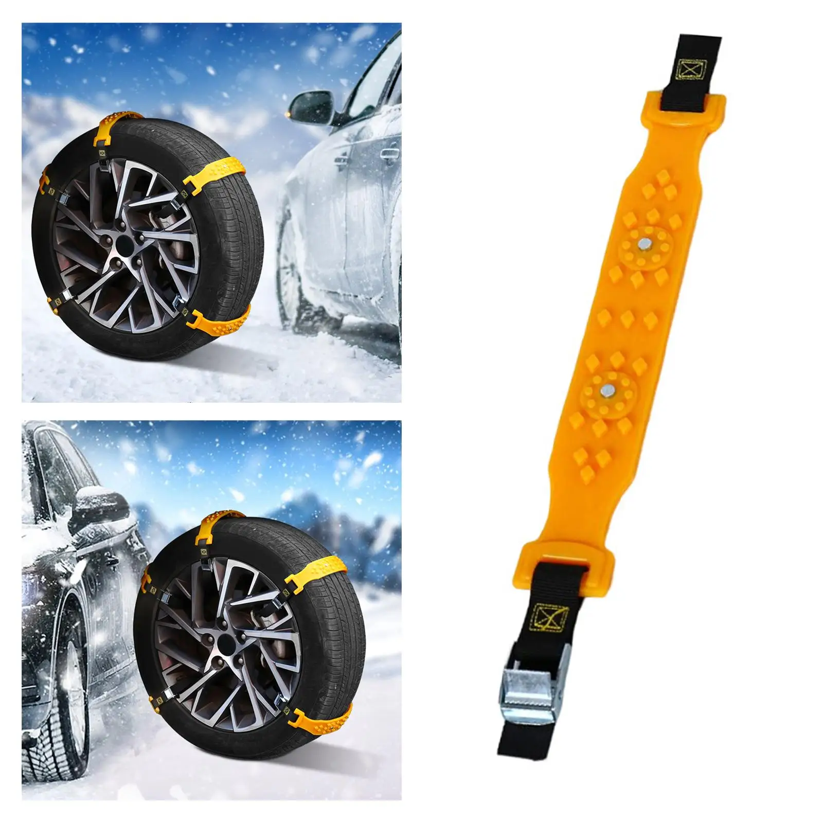 Car Chain Tire,Traction Chain,Anti Skid Mud Chain Snow Emergency Strap for Automotive Sand Outdoor Sports Vehicles