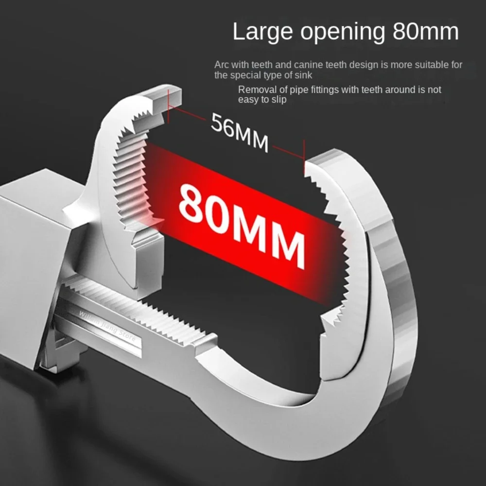 Bathroom Set Large Hand Pipe Tools Bathrooms Accessories Wrench Spanner Workshop Sink Mechanical Sewer Adjustable Automotive