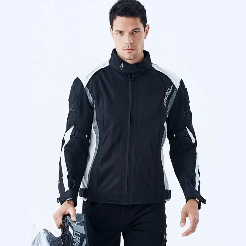 DUHAN Summer Motorcycle Jacket Man Riding Jacket Breathable Mesh Wear Resistant Racing Ropa de Ciclismo Motorcycle Armor
