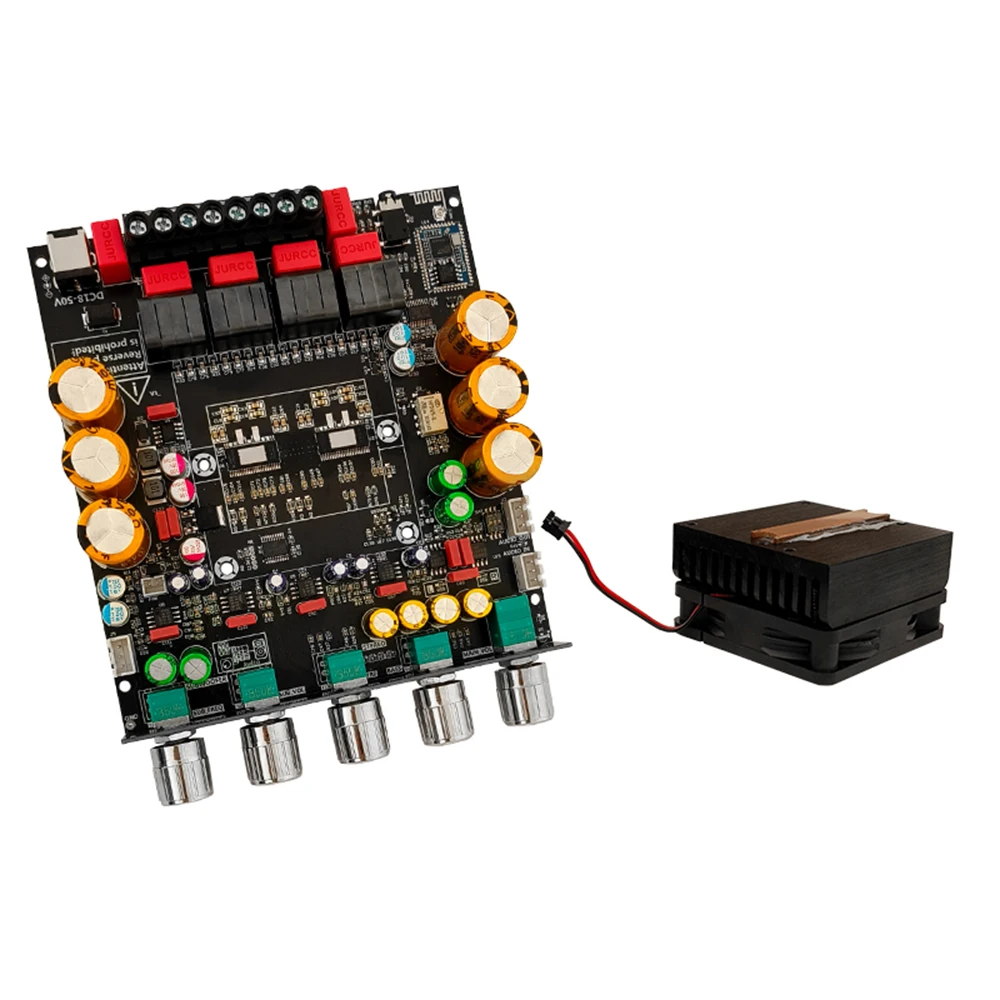ZK-APTX3 Bt Amplifier Board 2.1 Channel 300W+300W+600W Amplifier Chip Tpa3255 Subwoofer Theater Audio Stereo Equalizer Amp amplifier board