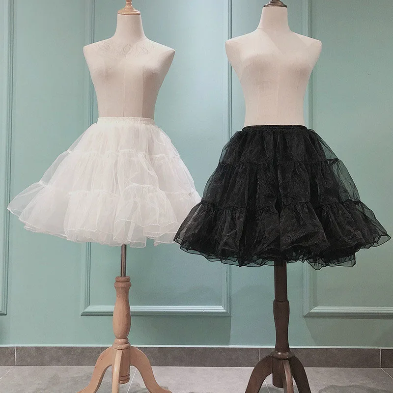 

Women's 50s Bridal Petticoat for Wedding Tutu Crinoline Slips Underskirts Organza Ruffles A-Line Hoopless lolita dress