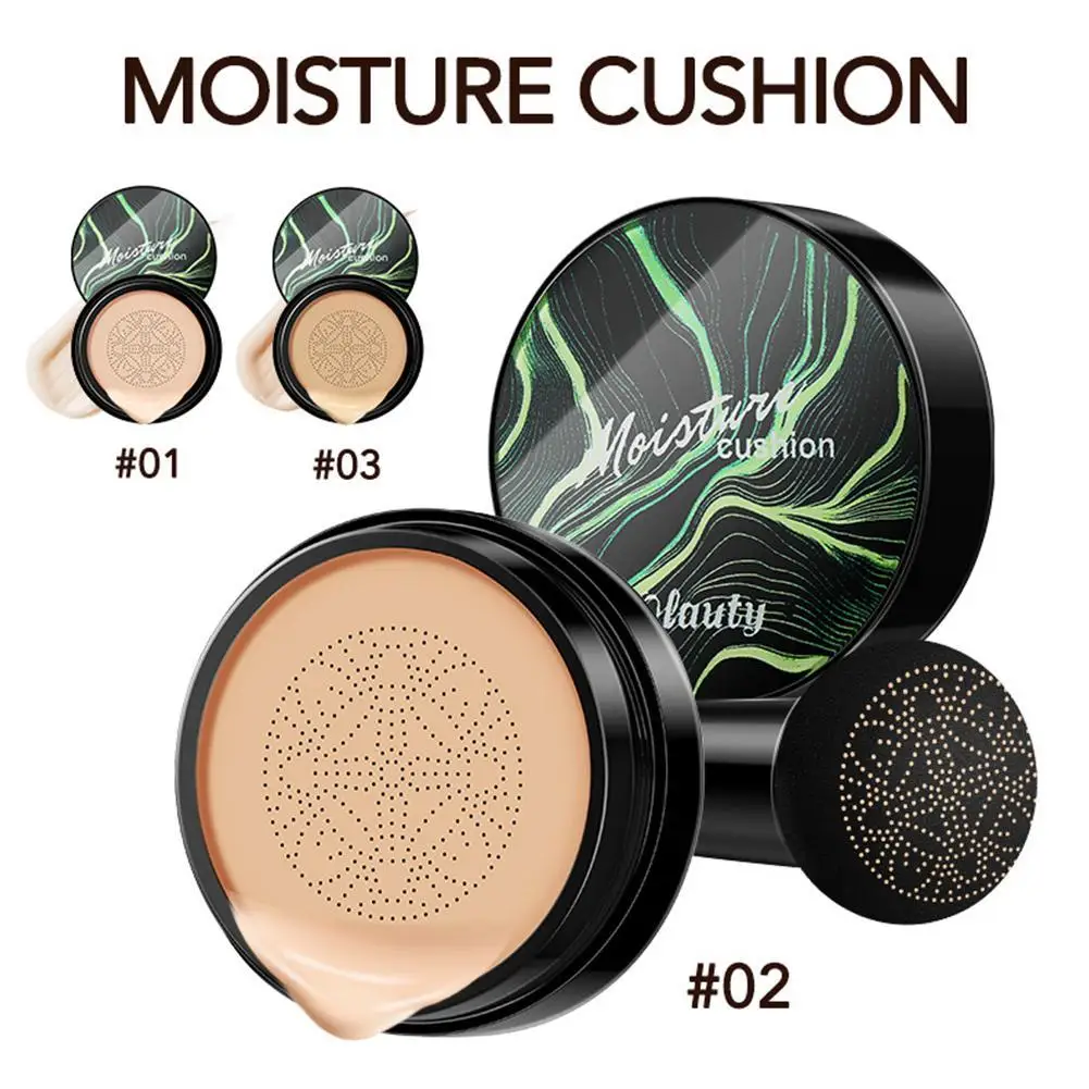 

Moist Air Cushion CC Mushroom Head Powder Puff Quick Cosm Makeup Base Makeup Makeup Foundation Brightening Cream Waterproof V9N8