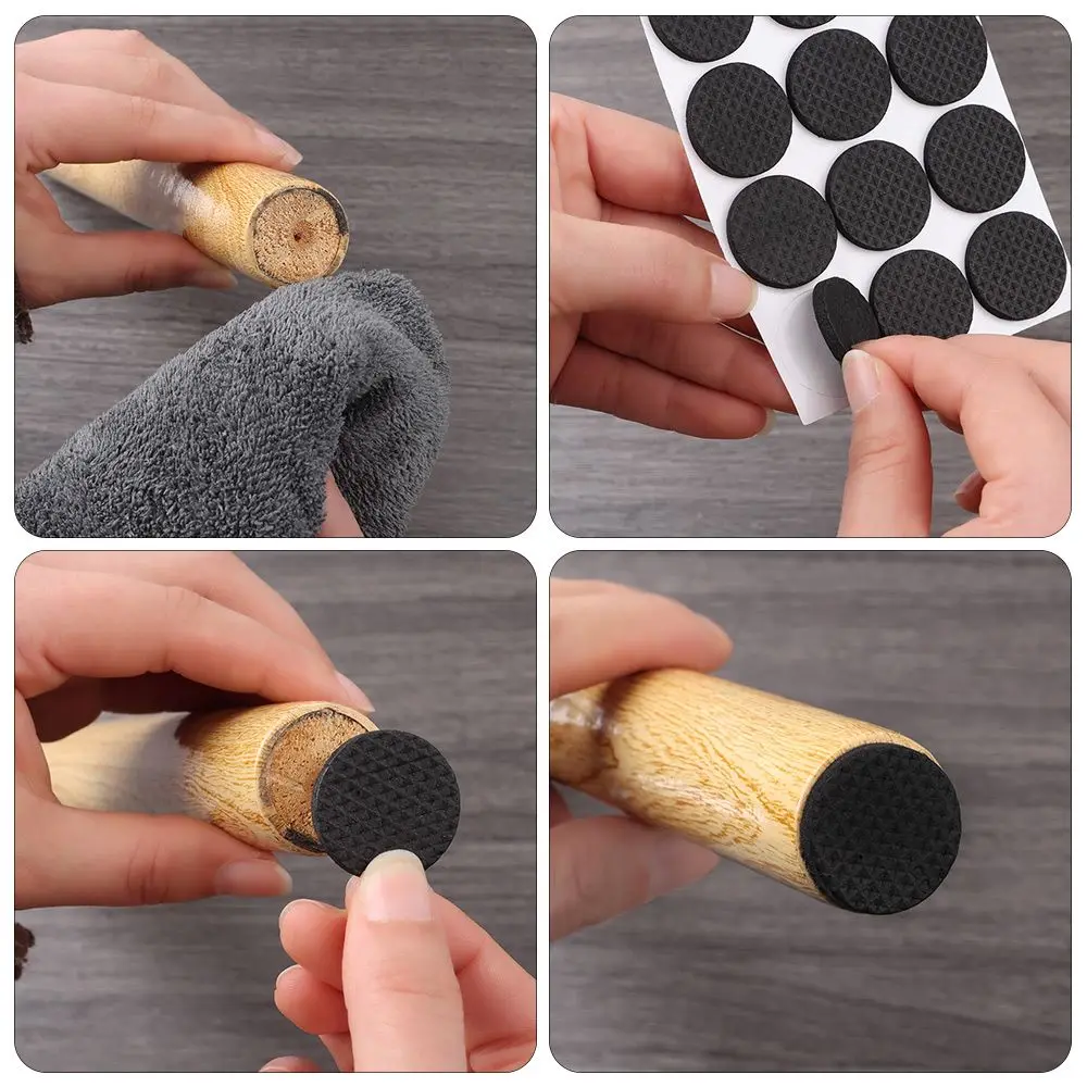 6/9/12PCS Self Adhesive Non-slip Mat Bumper Cushion Furniture Leg Foot Mat Felt Pads For Chair Table Protector Hardware