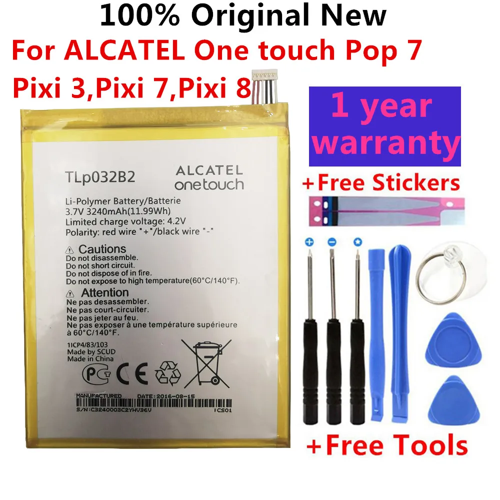 

TLp032B2 For ALCATEL One touch Pop 7 P310 P310A Pixi 3,Pixi 7,Pixi 8 9006W WiFi OT-9015W OT-P330X TLp032BD Tablet Phone Battery