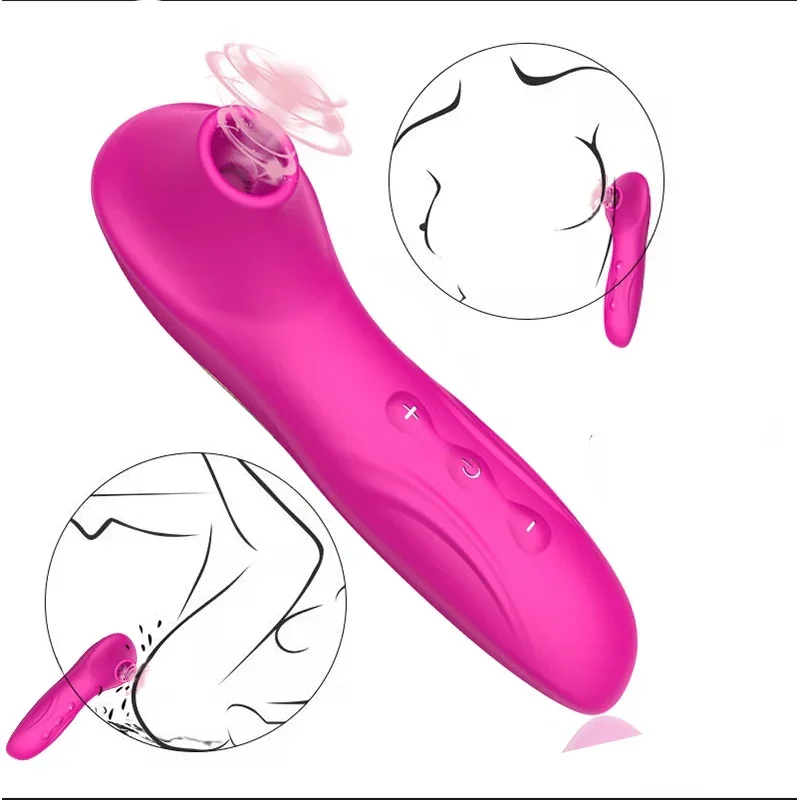 Breast Vacuum Sucker Clit Sucking Vibrator Sex Toys for Women Nipple Oral Stimulator Massager G-spot Orgasm Masturbator