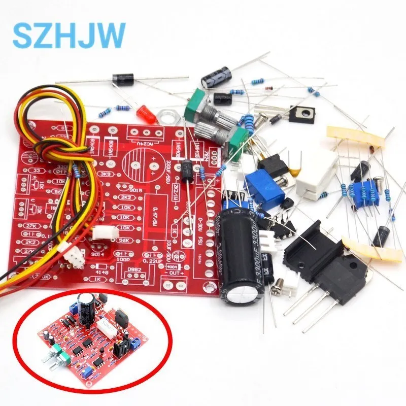 1PCS 0-30V 2MA-3A adjustable DC power supply diy kit laboratory power short-circuit current limit protection Set