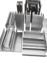  U shape  Aluminum Outside width 4mm 5mm 6mm 7mm thick 0.6 0.8mm aluminum alloy glass covered edge strip 6063 Aluminum U-Channel 