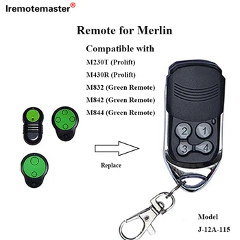 멀린 M832 차고 문 원격 제어, 433.92MHZ 롤링 코드, mando 차고 mandos garaje 433