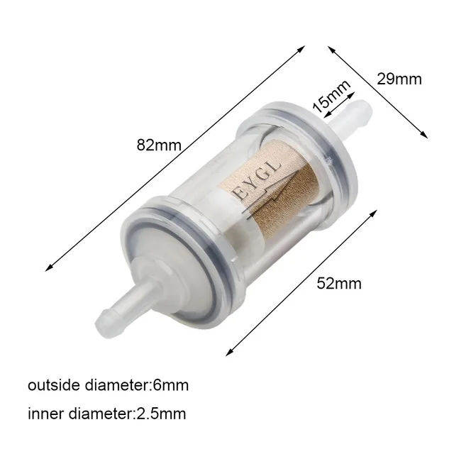 Standheizung Kraftstofffilter Universal W/ Schlauch & Clip 77mm Diesel